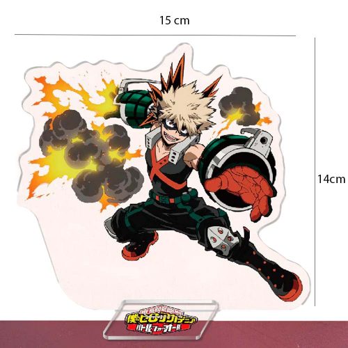 Figura Acrilica Katsuki Bakugou My Hero Academia + Llavero