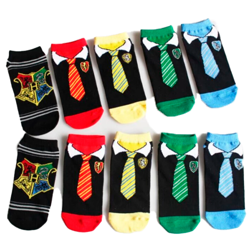 Pack 5 Pares De Calcetines De Harry Potter + Regalo + Bolsa