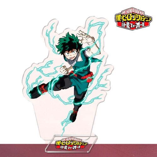Figura Acrilica Izuku Midoriya My Hero Academia + Llavero