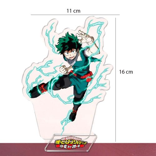Figura Acrilica Izuku Midoriya My Hero Academia + Llavero