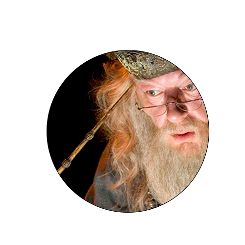Varita Albus Dumledore, Harry Potter + Soporte Doble + Bolsa