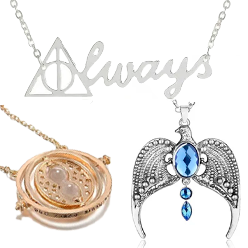 Collar Harry Potter Diadema Ravenclaw+ Giratiempo + Always + Ticket