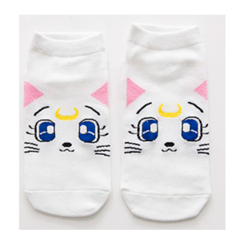 Pack 5 Pares Calcetines Sailor Moon + Stickers + Bolsita