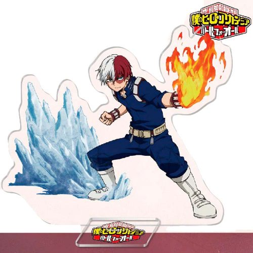 Figura Acrilica Shoto Todoroki My Hero Academia + Llavero