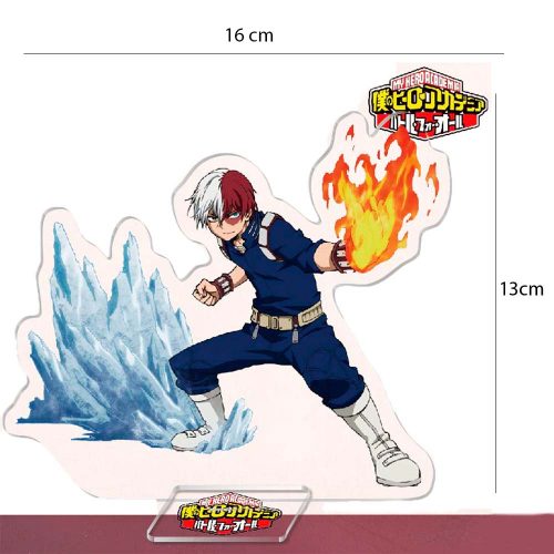 Figura Acrilica Shoto Todoroki My Hero Academia + Llavero