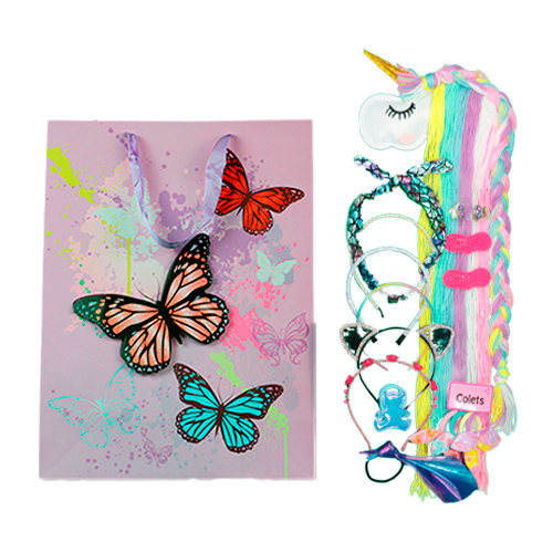 Pack Portacintillos Unicornio + Cintillos + Pinches + Bolsita
