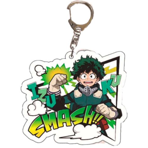 Figura Acrílica Anime Izuku Midoriya + Llavero Deku