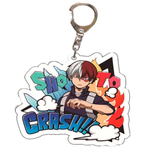 Figura Acrilica Anime Shoto Todoroki My Hero Academia + Llavero